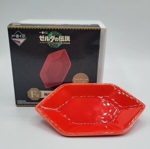 Zelda Red Rupee small ceramic plate